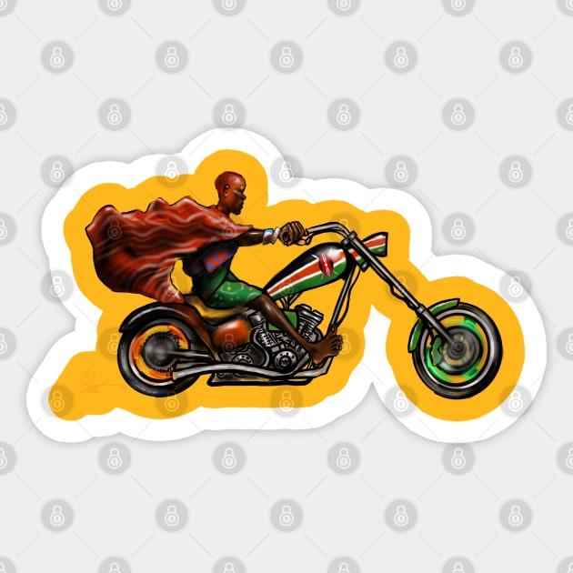 Afroriders-Massai Sticker by Timzartwork